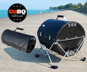 The GoBQ – A Portable, Fold-Up Fabric Grill